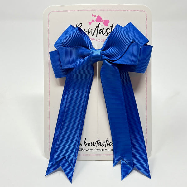 4 Inch Double Tail Bow - Royal Blue