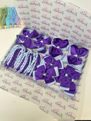 School Bundle - 5 Matching Pairs - Clips & Bobbles - Purple & Bluebell