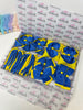 School Bundle - 5 Matching Pairs - Clips & Bobbles - Royal Blue & Daffodil