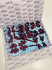 School Bundle - Matching Pairs - Bobbles - Burgundy & Blue Topaz