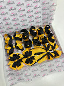 School Bundle - Matching Pairs - Clips - Black & Yellow Gold