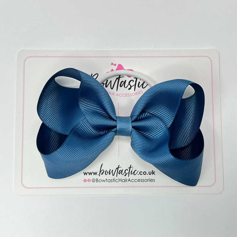 4.5 Inch Bow Bobble - Antique Blue