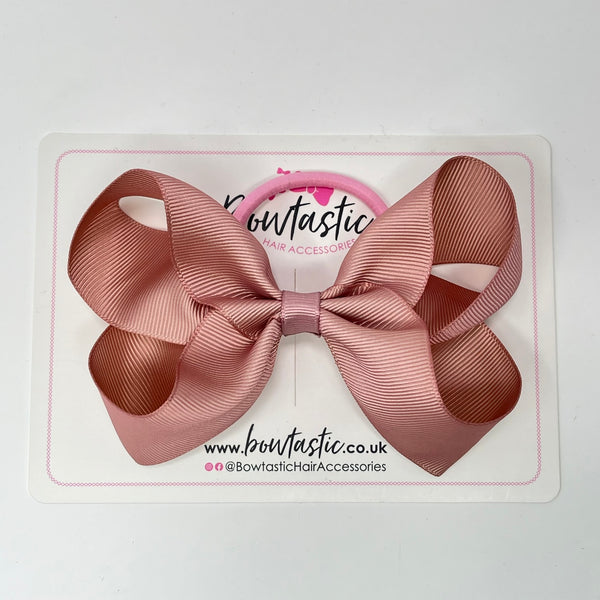 4.5 Inch Bow Bobble - Antique Mauve