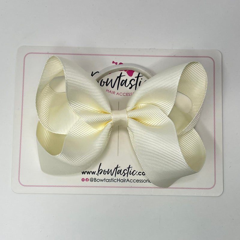 4.5 Inch Bow Bobble - Antique White