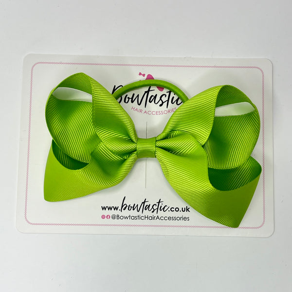 4.5 Inch Bow Bobble - Apple Green