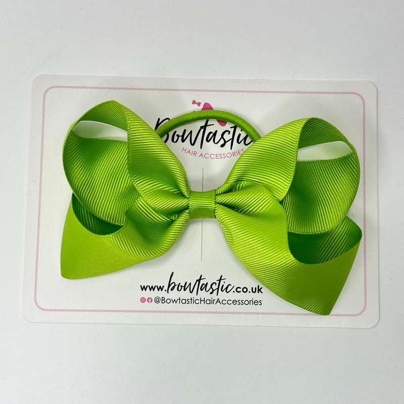 4.5 Inch Bow Bobble - Apple Green