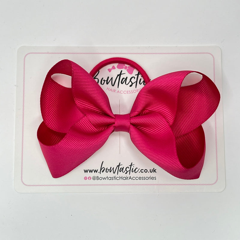 4.5 Inch Bow Bobble - Azalea