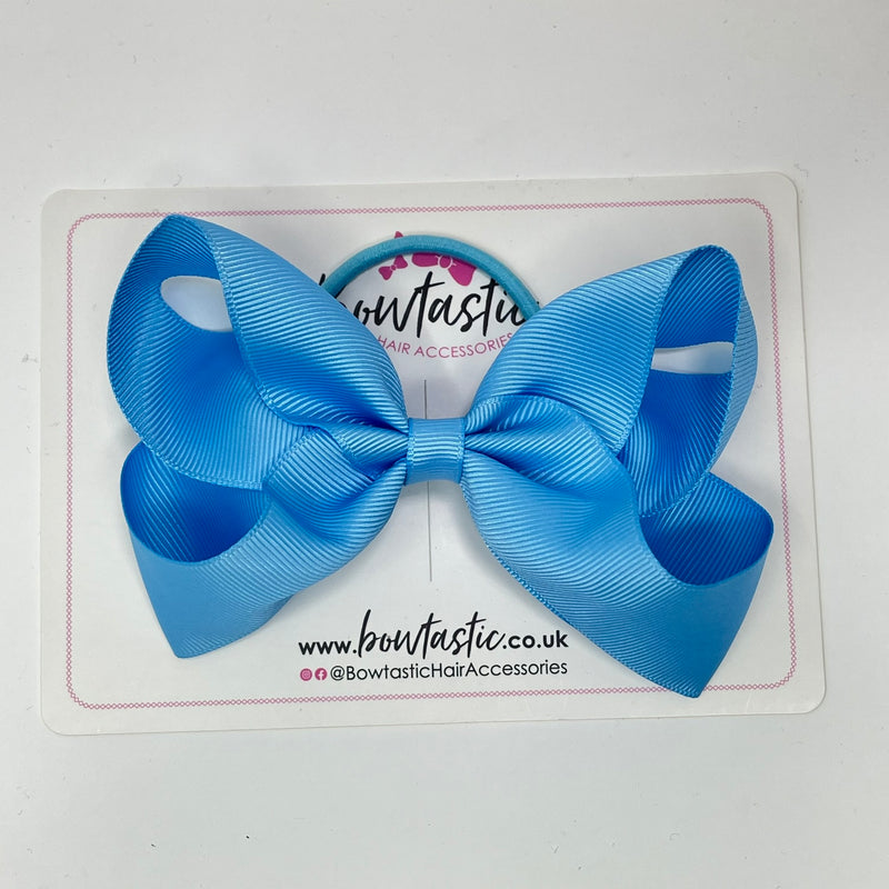 4.5 Inch Bow Bobble - Blue Mist