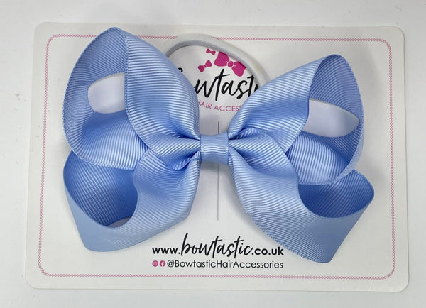 4.5 Inch Bow Bobble - Bluebell