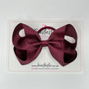 4.5 Inch Bow Bobble - Burgundy