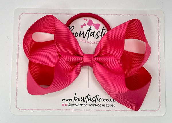 4.5 Inch Bow Bobble - Camellia Rose