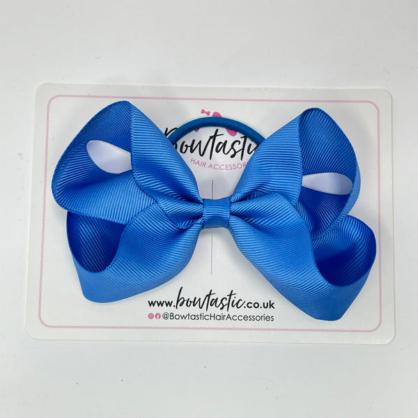 4.5 Inch Bow Bobble - Capri Blue