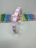Woven Alice Band - Pearl Pink, Bluebell, White