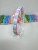 Woven Alice Band - Tulip, Antique White & Ocean Blue