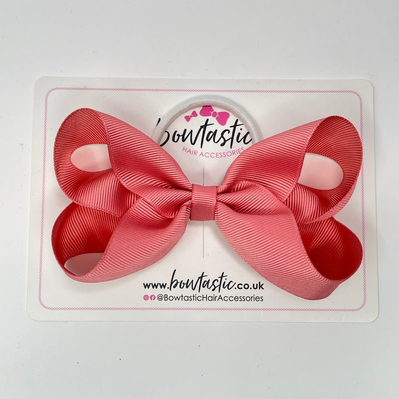 4.5 Inch Bow Bobble - Dusty Rose