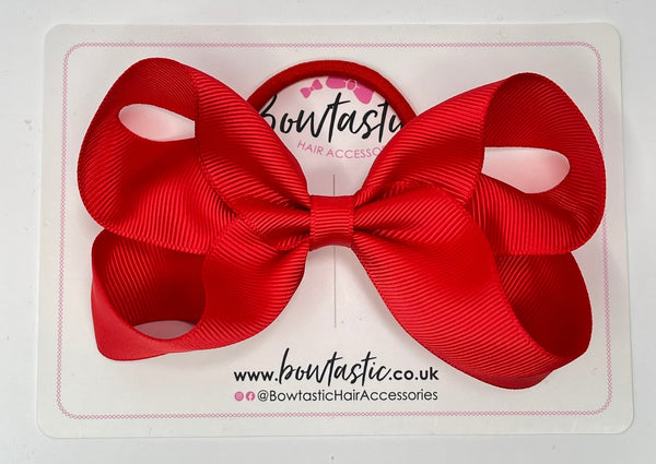 4.5 Inch Bow Bobble - Hot Red