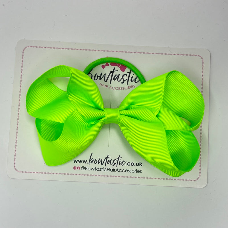 4.5 Inch Bow Bobble - Key Lime