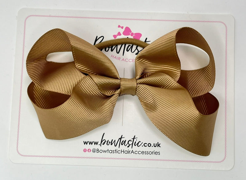 4.5 Inch Bow Bobble - Latte