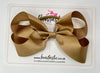 4.5 Inch Bow Bobble - Latte