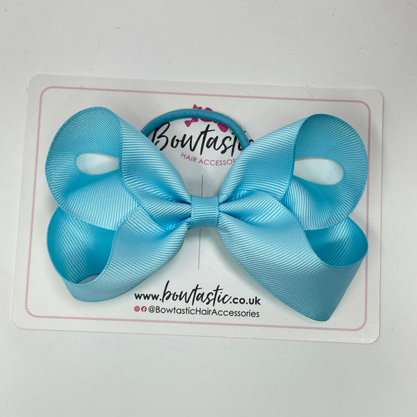 4.5 Inch Bow Bobble - Light Blue