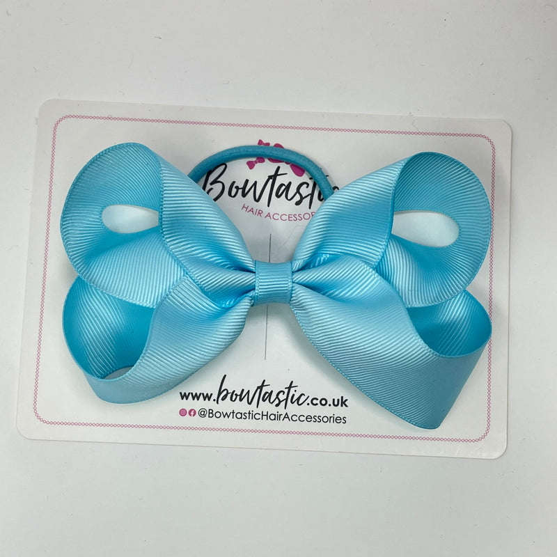 4.5 Inch Bow Bobble - Light Blue