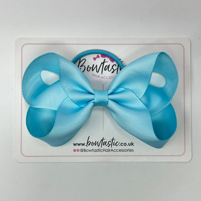 4.5 Inch Bow Bobble - Ocean Blue