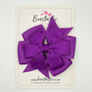 4 Inch Double Pinwheel Bow - Ultra Violet
