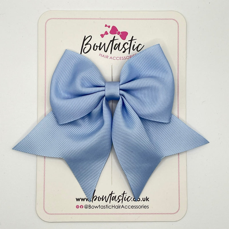 3.5 Inch Flat Tail Bow - Bluebell