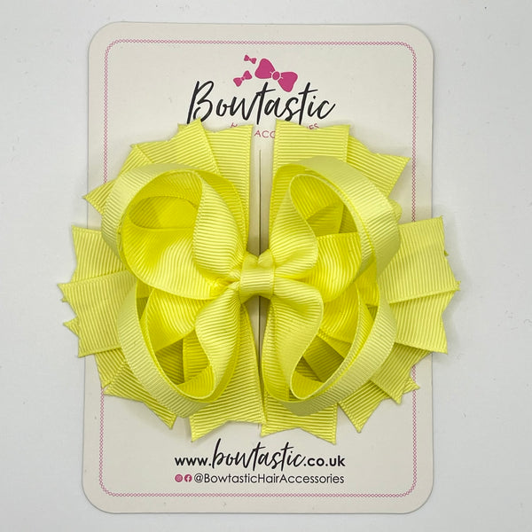 4.5 Inch Ring Bow - Baby Maize