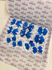 School Bundle - 5 Matching Pairs - Clips & Bobbles - Royal Blue & White