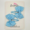2.5 Inch Butterfly Snap Clips - Blue Topaz - 2 Pack