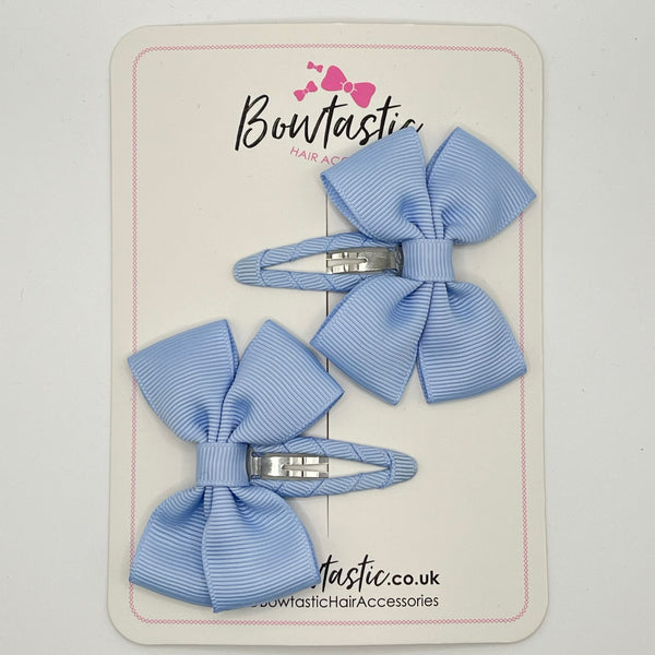 2.5 Inch Butterfly Snap Clips - Bluebell - 2 Pack