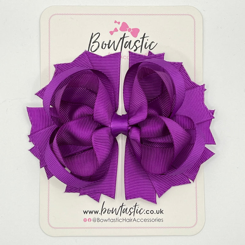 4.5 Inch Ring Bow - Ultra Violet