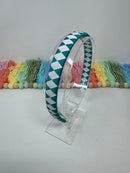 Alice Band - Jade Green & White