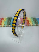 Alice Band - Navy & Yellow Gold