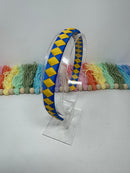 Alice Band - Royal Blue & Yellow Gold