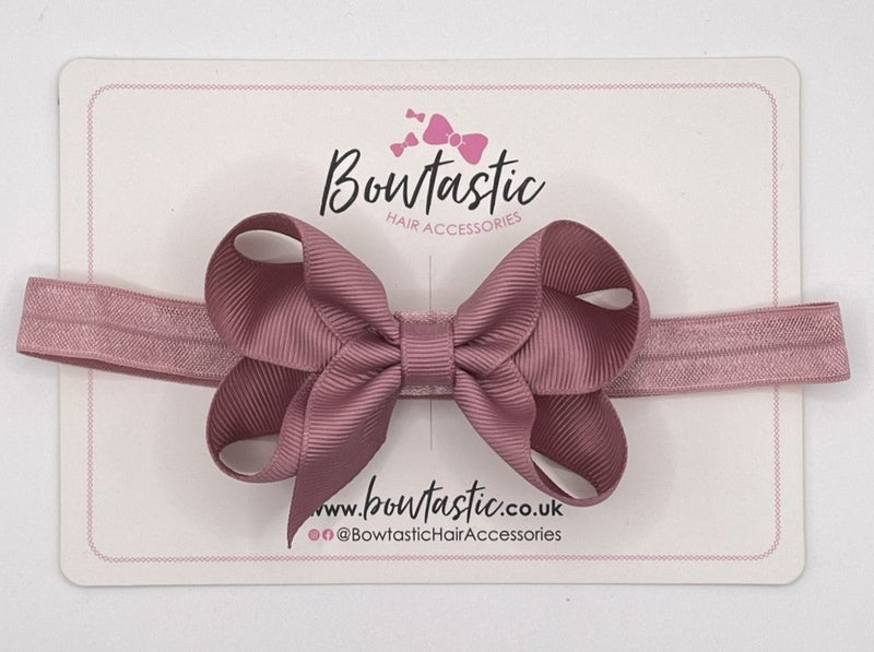 3.5 Inch Baby Headband - Rosy Mauve