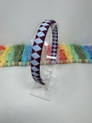 Alice Band - Burgundy & Bluebell