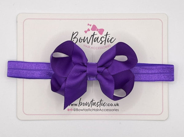 3.5 Inch Baby Headband - Purple