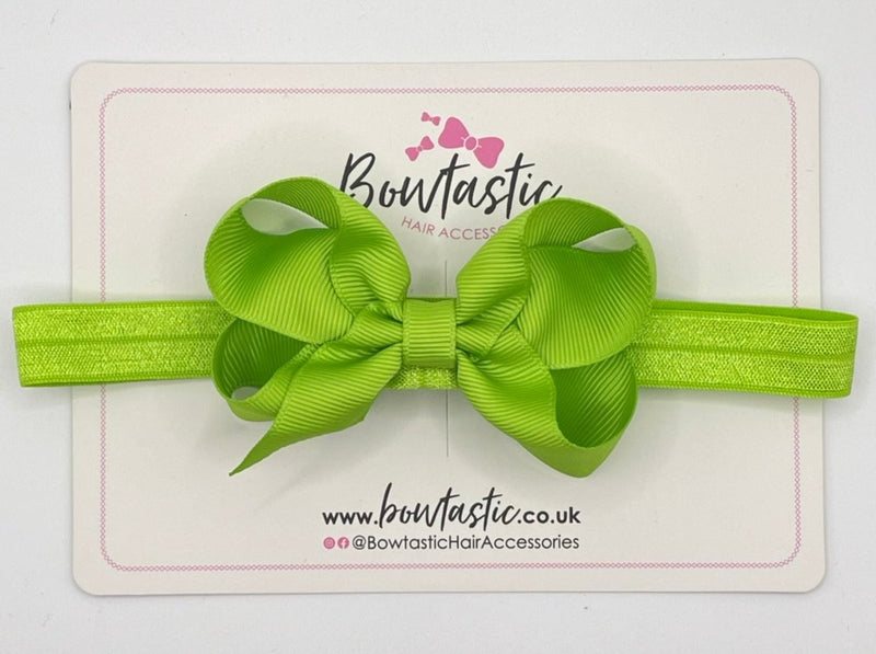 3.5 Inch Baby Headband - Apple Green