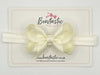 3.5 Inch Baby Headband - Antique White