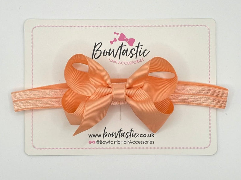 3.5 Inch Baby Headband - Peach