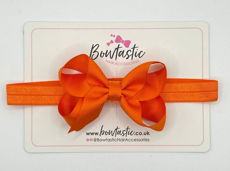 3.5 Inch Baby Headband - Russet Orange