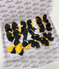 School Bundle - Matching Pairs - Clips - Black & Yellow Gold