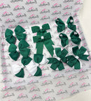 School Bundle - Matching Pairs - Bobbles - Forest Green & White