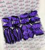 School Bundle - 5 Matching Pairs - Clips & Bobbles - Purple & Black