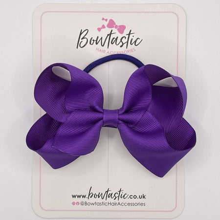 4 Inch Bow Bobble - Purple
