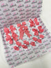 School Bundle - Matching Pairs - Clips & Bobbles - Red & White Gingham