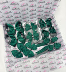 School Bundle - 10 Items - Matching Pairs - Forest Green & Metal Grey - Clips & Bobbles