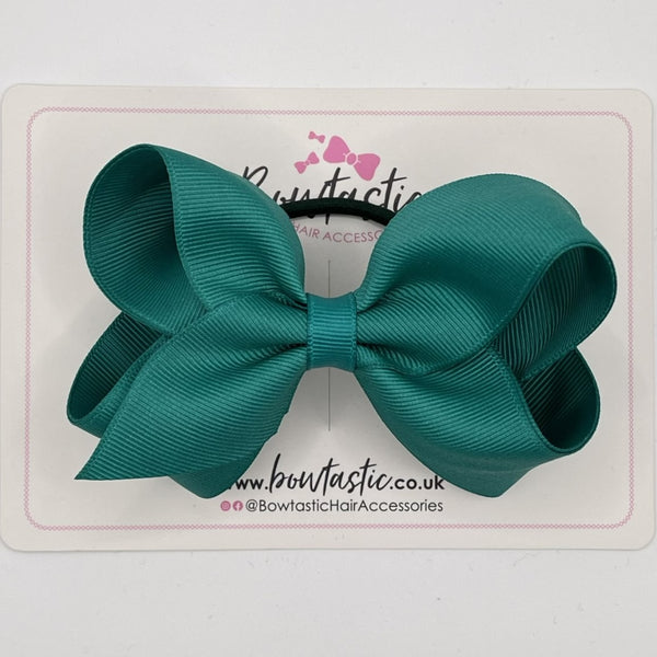 4 Inch Double Ribbon Bow Bobble - Mallard